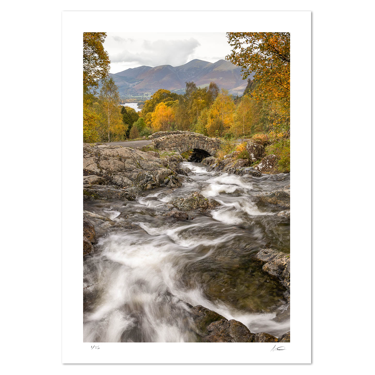 Ashness Bridge in Autumn